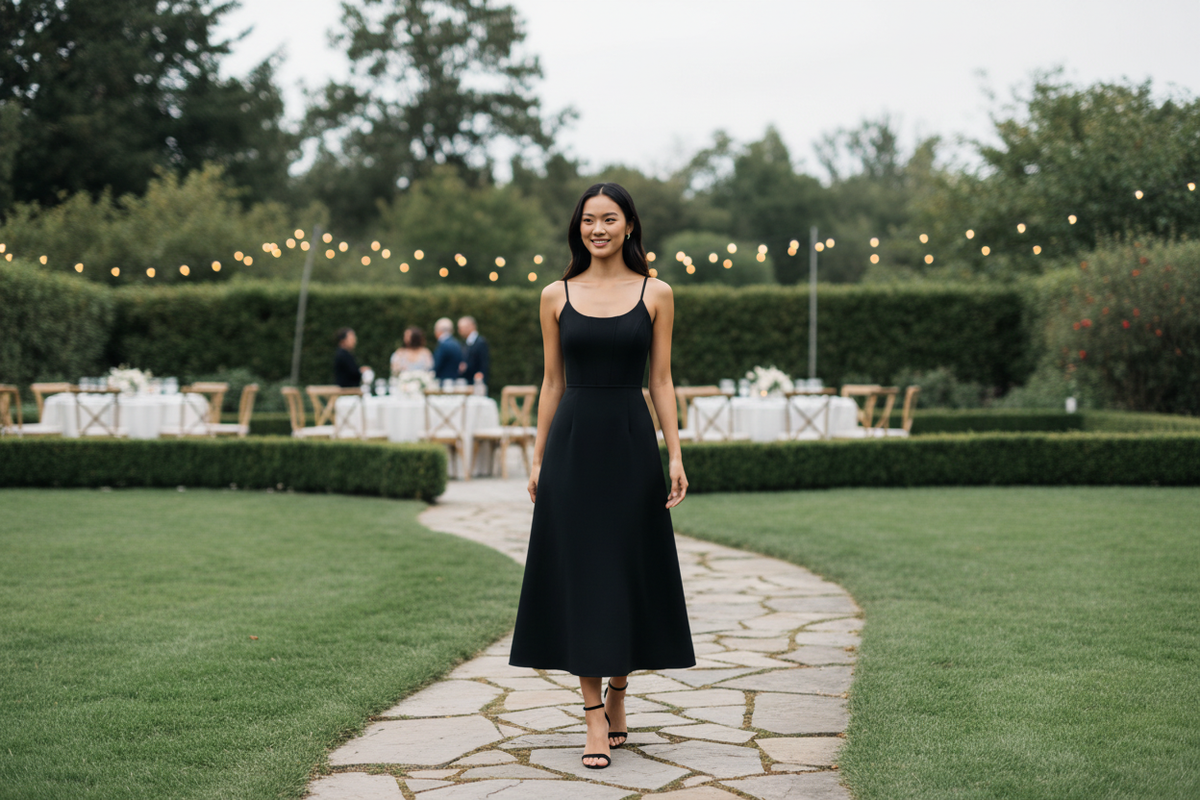 How to Style a Black A-Line Midi Dress for Every Special Occasion