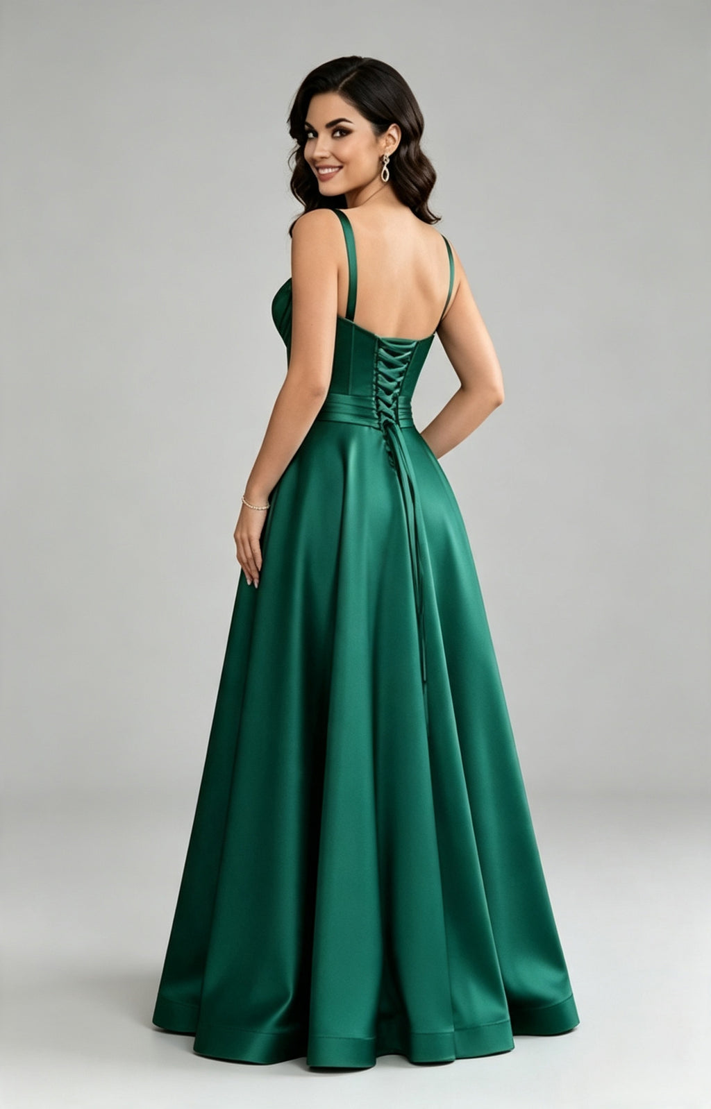 XALPHEOR evening dress lace‑up corset back detail