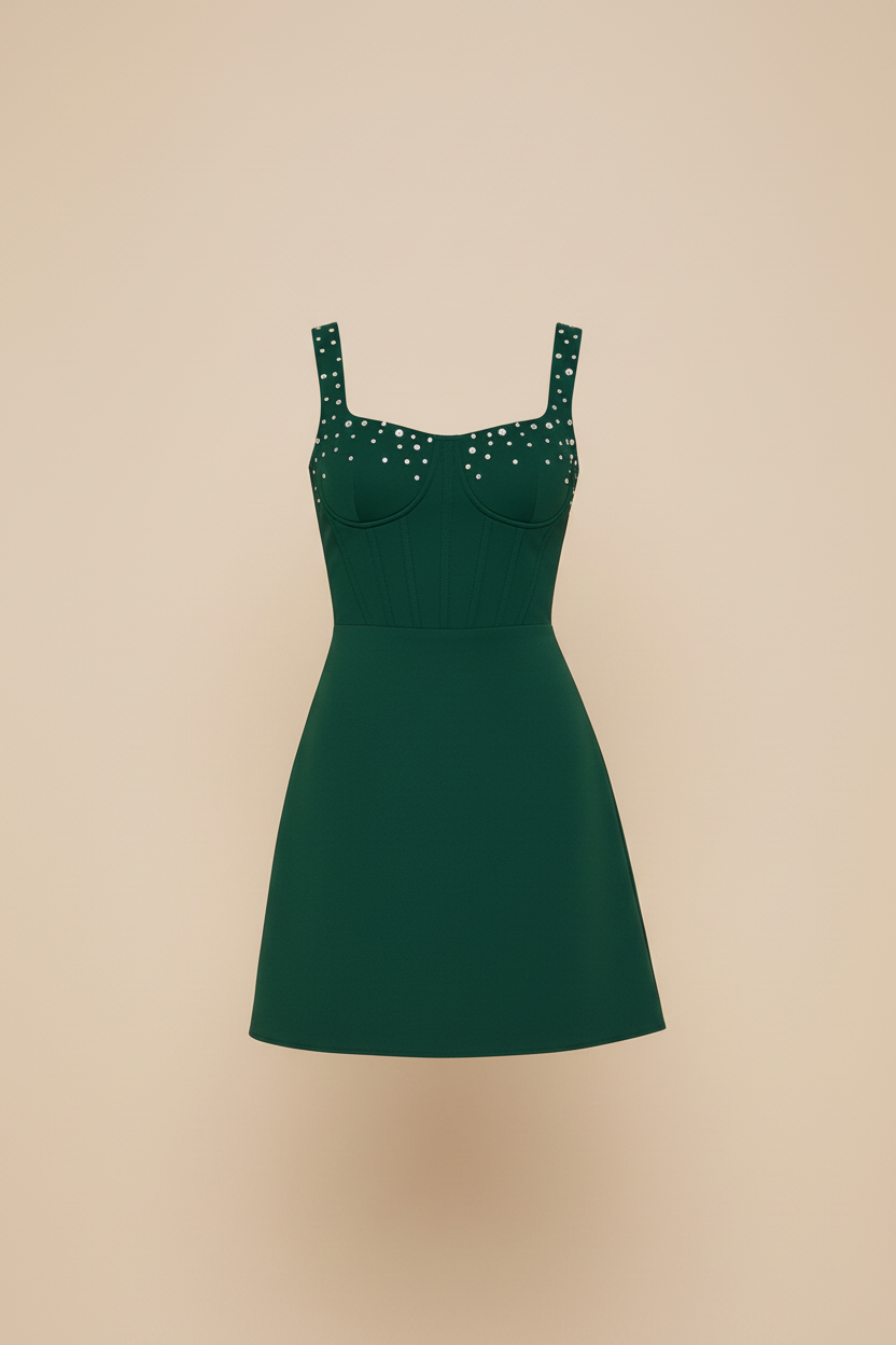 Deep Emerald dress without model