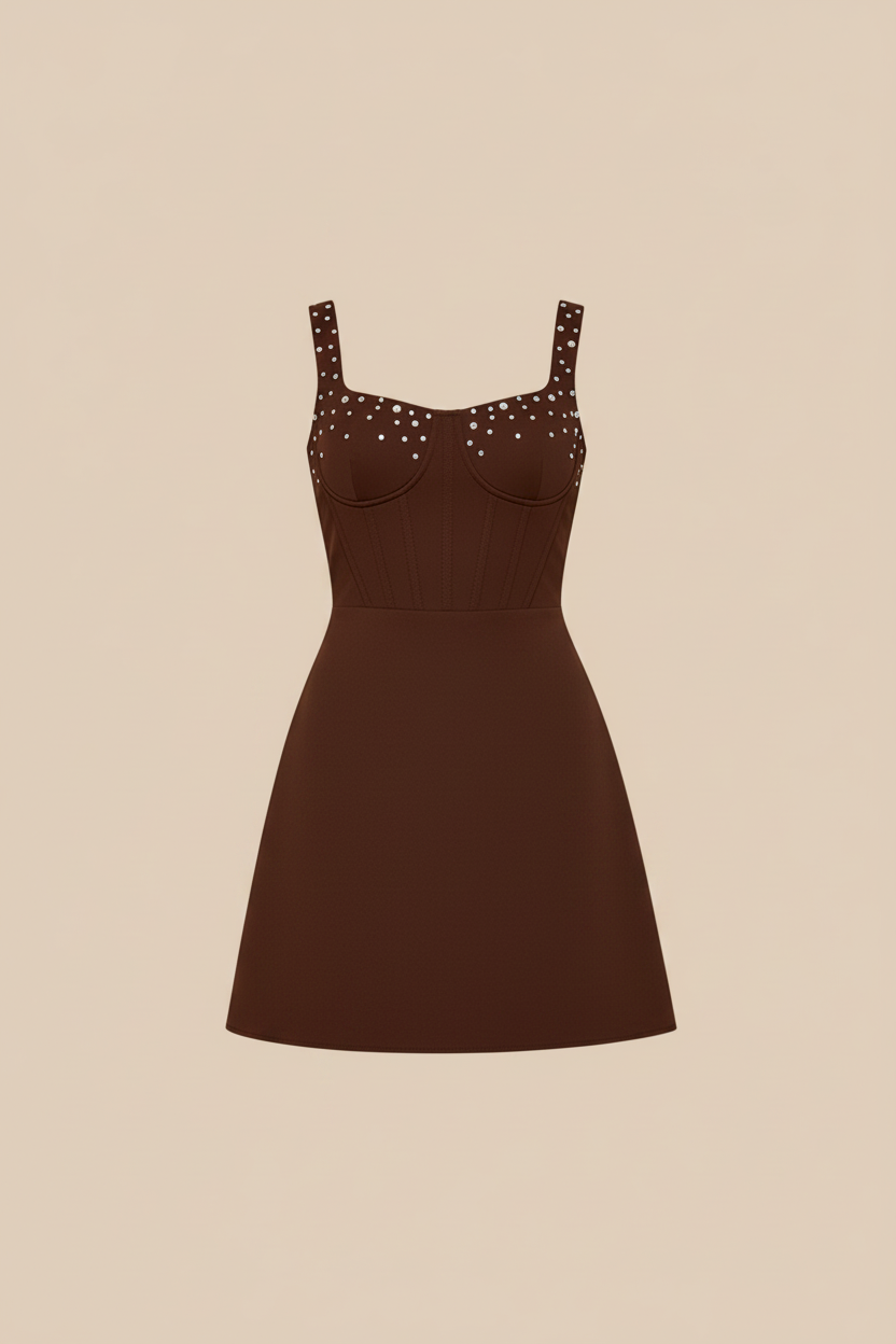 Chocolate dress without model