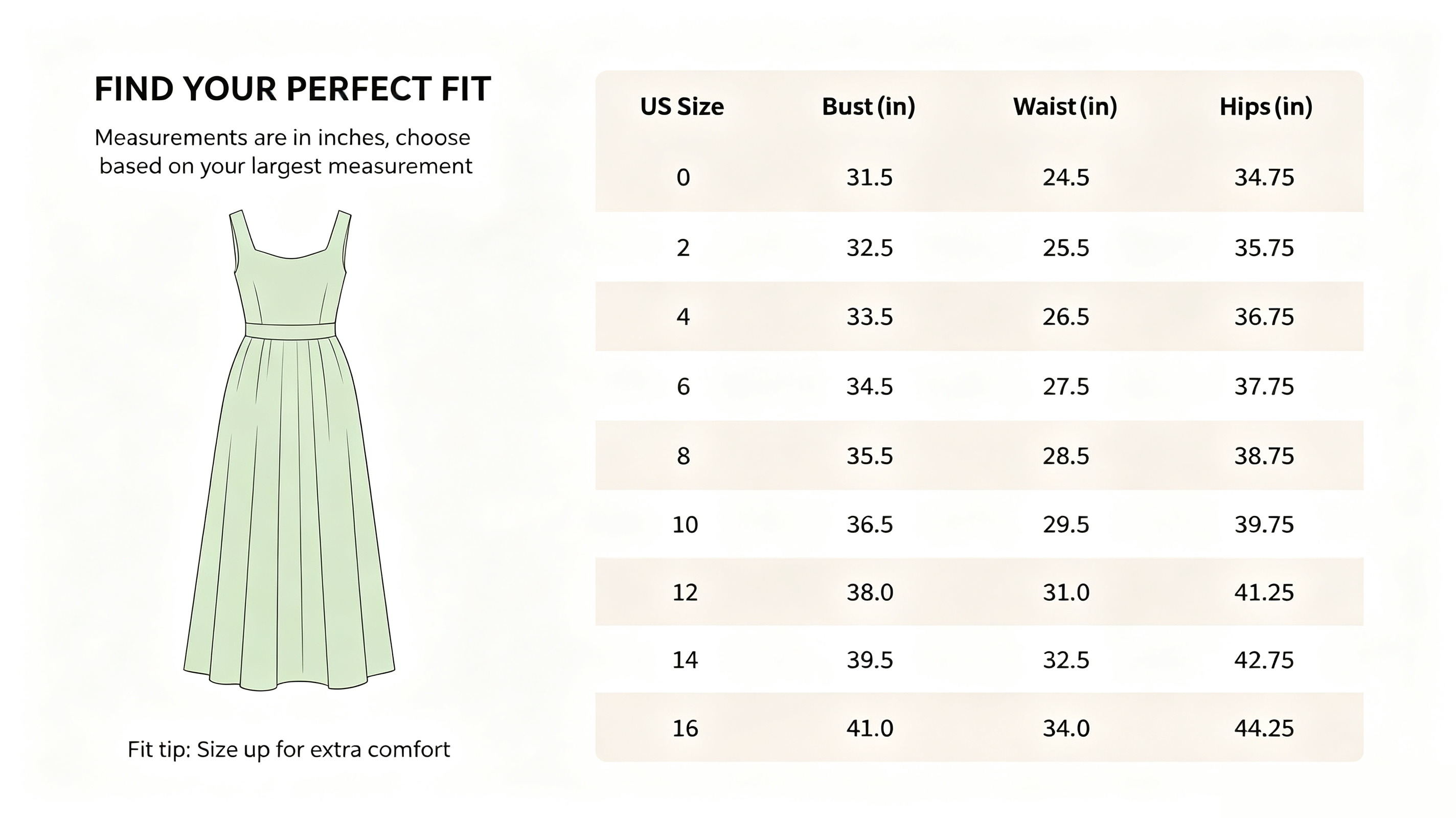women Size Chart